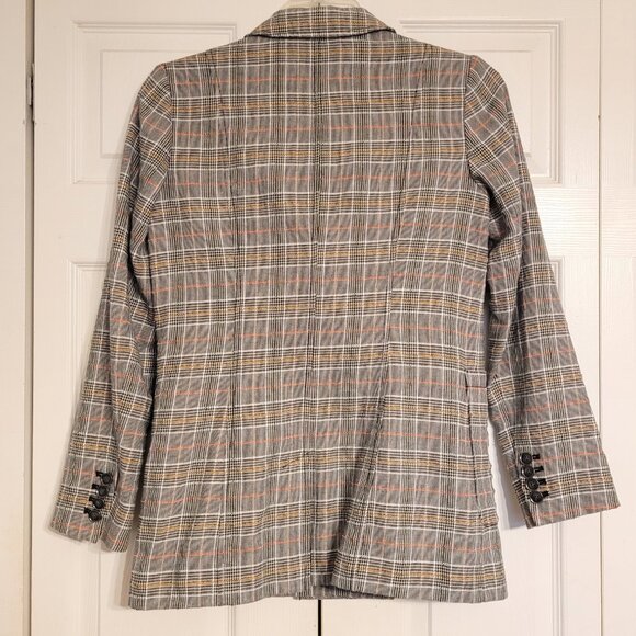 Anthropologie Maeve Lilith Glen Plaid Double Breasted Blazer - Picture 3 of 8